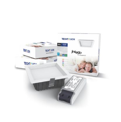 205321  Intego Pro Square Medium 26W 2700K IP42 Cut-Out 155x155mm